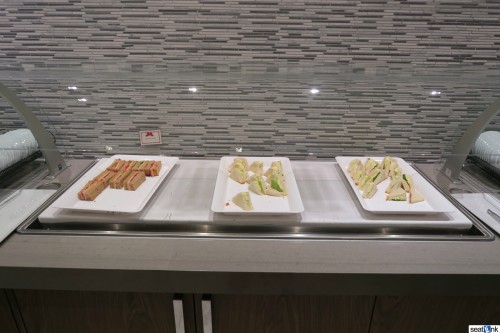 Korean Air Lounge LAX sandwiches