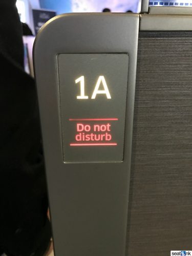 New do not disturb & seat indicators give a very premium feel to the seat/cabin