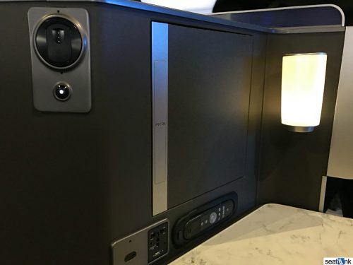 Upper storage area on ‘middle’ seats