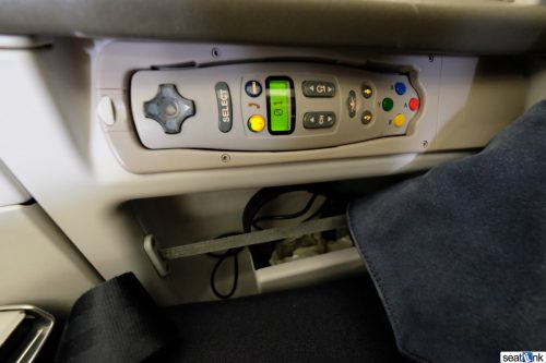 IFE controls and headphone strorage
