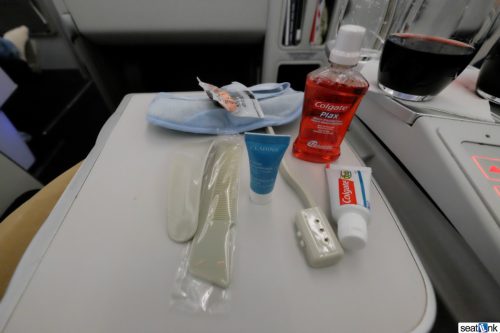 Air France amenity kit contents