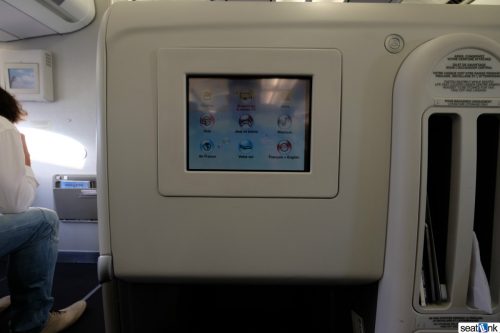 Tiny tiny IFE screen, but adequate I suppose