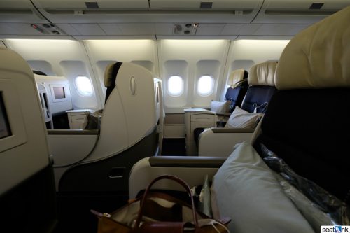 View across the cabin from my seat