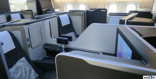 Pair of middle seats British Airways 787-9 First Class