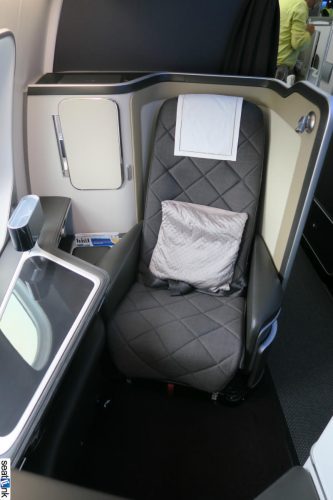 Seat 1K in British Airways 787 new first class