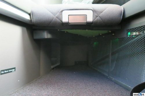 Lots of room under the footrest