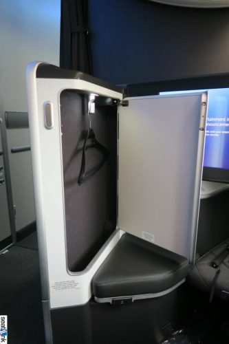 The first class closet — updated design for British Airways