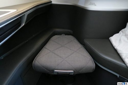 The large and moveable footrest, much better design that the old first class seat
