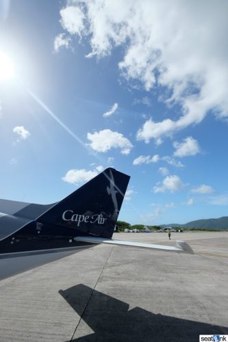 Walking to the Cape Air Cessna in St Thomas