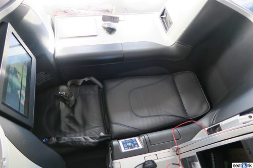 The Mint seat in fully lie-flat bed mode