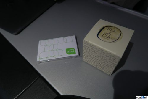 The gift cards and chocolates