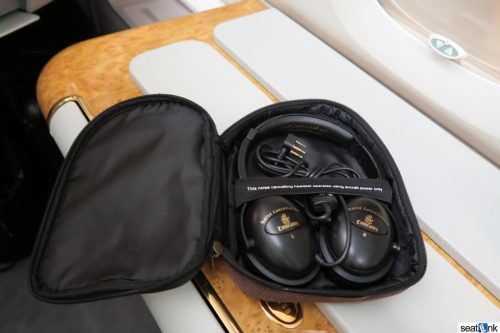 Emirates first class noise canceling headphones