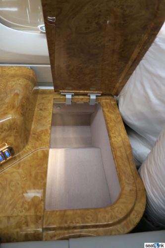 Lots of stowage space on the EK A380