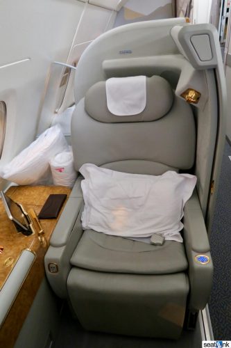 Emirates first class seat