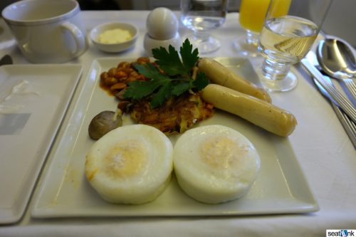 Singapore’s egg breakfast in regional business class