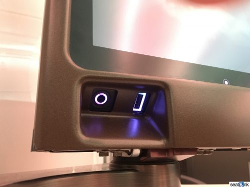 USB charging port now located on the IFE screen