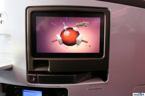 Sadly the IFE screen isn’t much larger than the old one
