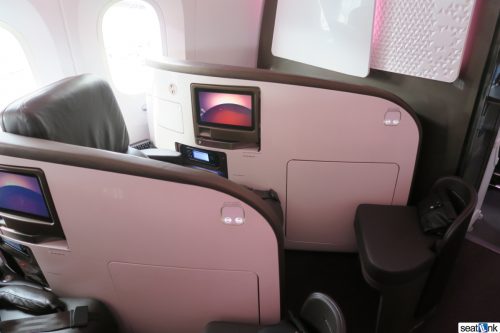 Seat 1A on Virgin’s 787 in Upper Class