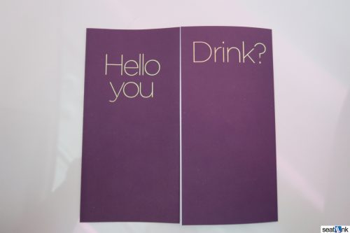 Virgin Atlantic Upper Class menu