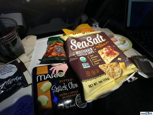 Alaska Airlines Mediterranean Tapas snack box