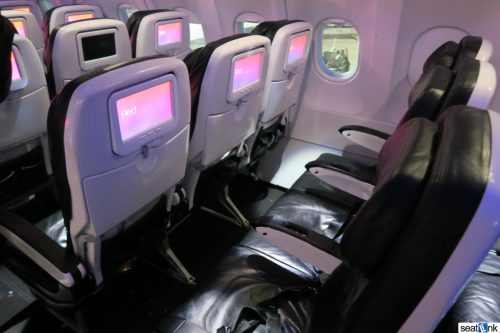 Typical Virgin America Legroom