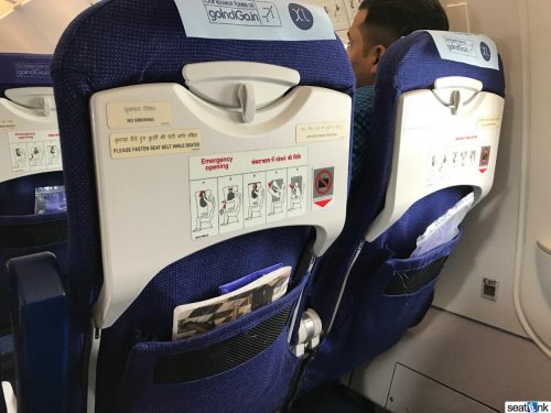 IndiGo A320 seatback