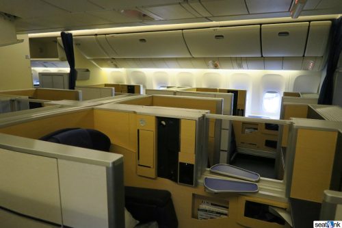 8 seats in the ANA first class cabin