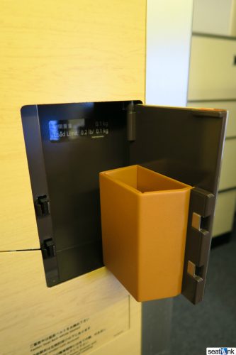 Plenty of little storage spaces in the ANA Square