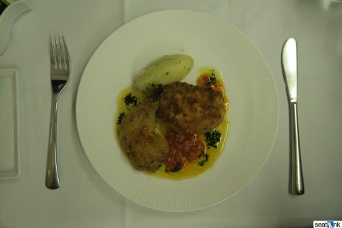 Dinner in first class on ANA 777