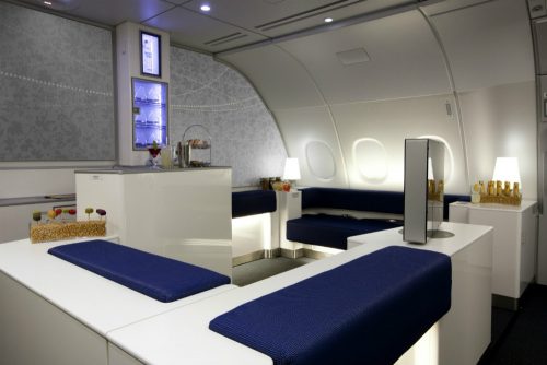 Korean Air A380 bar
