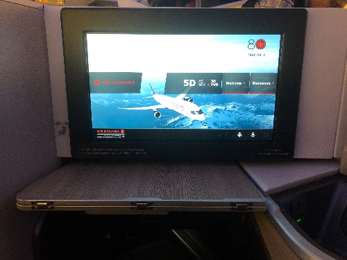 The 18" IFE screen