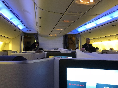 Business cabin with mood lighting