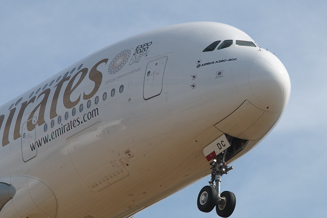 Emirates Airbus A380 800 Long Range aircraft