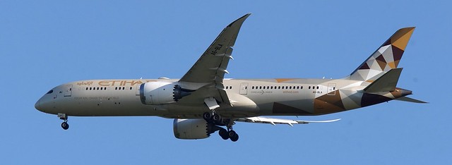 Etihad Airways Boeing 787 9 aircraft