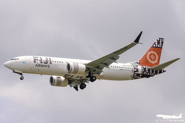 Fiji Airways Boeing 737 800 V2 aircraft