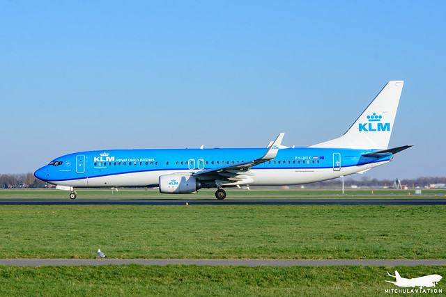 KLM Boeing 737 V2 aircraft