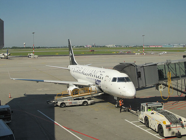 LOT Polish Airlines Embraer 170 aircraft