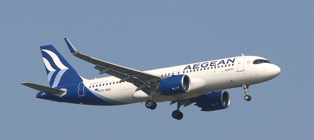 Aegean Airlines Airbus A320 NEO aircraft