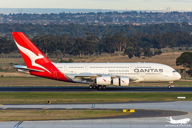 Qantas Airbus A380 800 aircraft