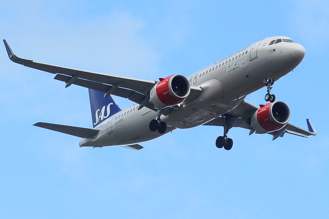 SAS Scandanavian Airlines Airbus A320 aircraft