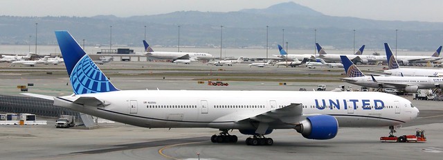 United Airlines Boeing 777 Three Class V2 aircraft
