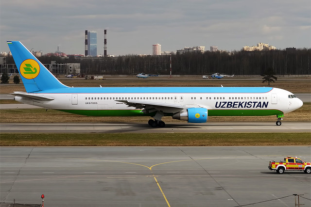 Uzbekistan Airways Boeing 767 300 764 aircraft
