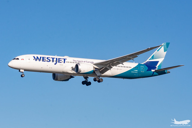 WestJet Boeing 787 9 aircraft