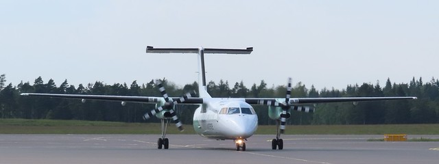 Wideroe Bombardier Q300 aircraft