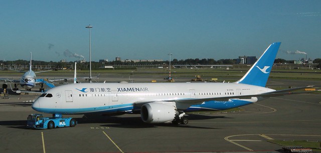 Xiamen Airlines Boeing 787 8 aircraft