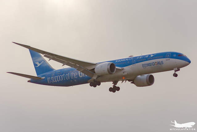 Xiamen Airlines Boeing 787 9 aircraft