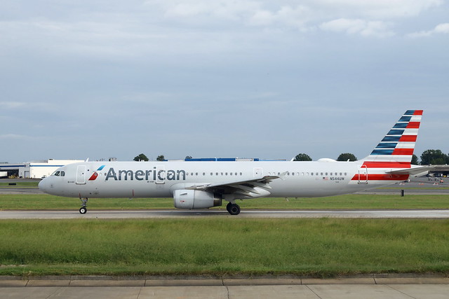 American Airlines Airbus A321 Transcon aircraft