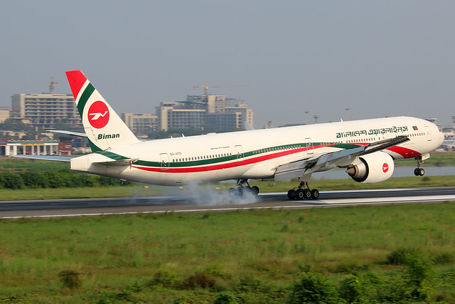 Biman aircraft