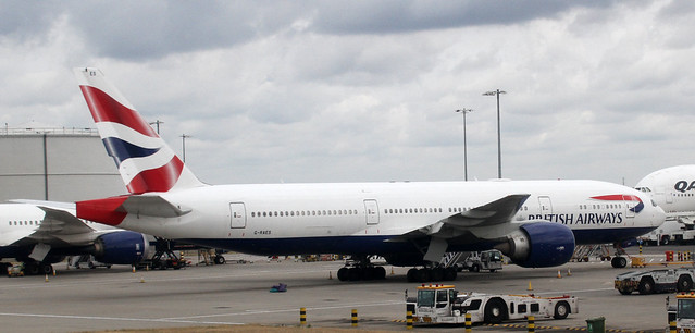 British Airways Boeing 777 200 Three Class aircraft