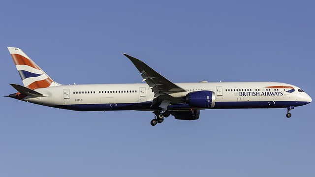 British Airways Boeing 787-10 aircraft